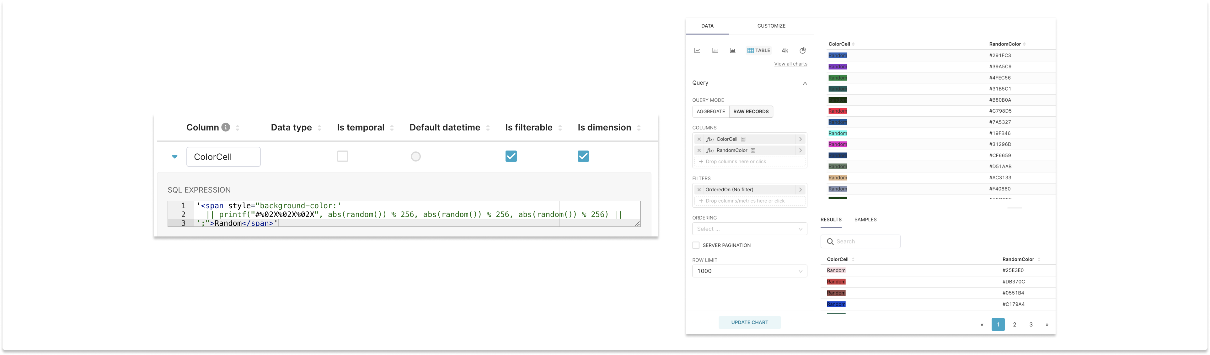 HTML Support in Tables