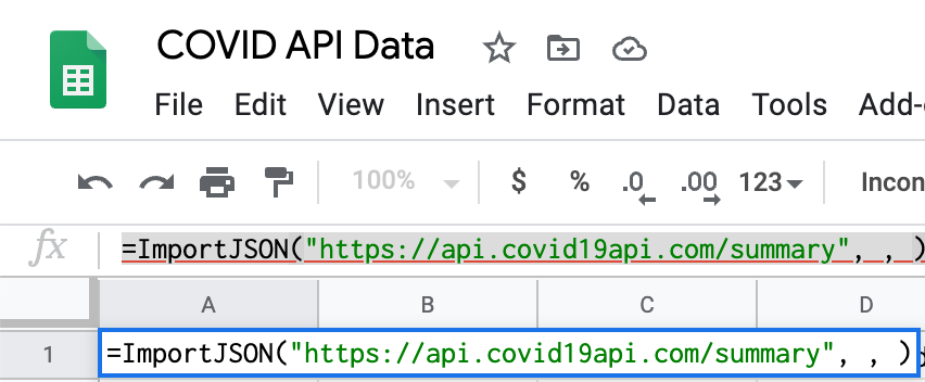 Import JSON Import JSON