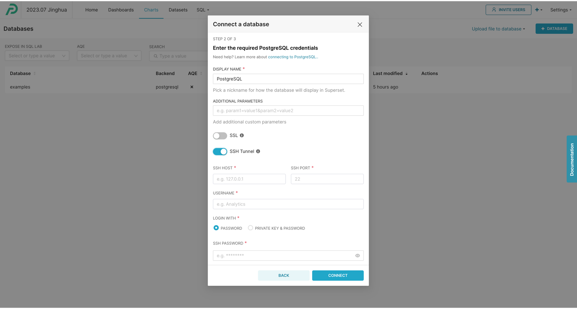 UI based SSH tunneling