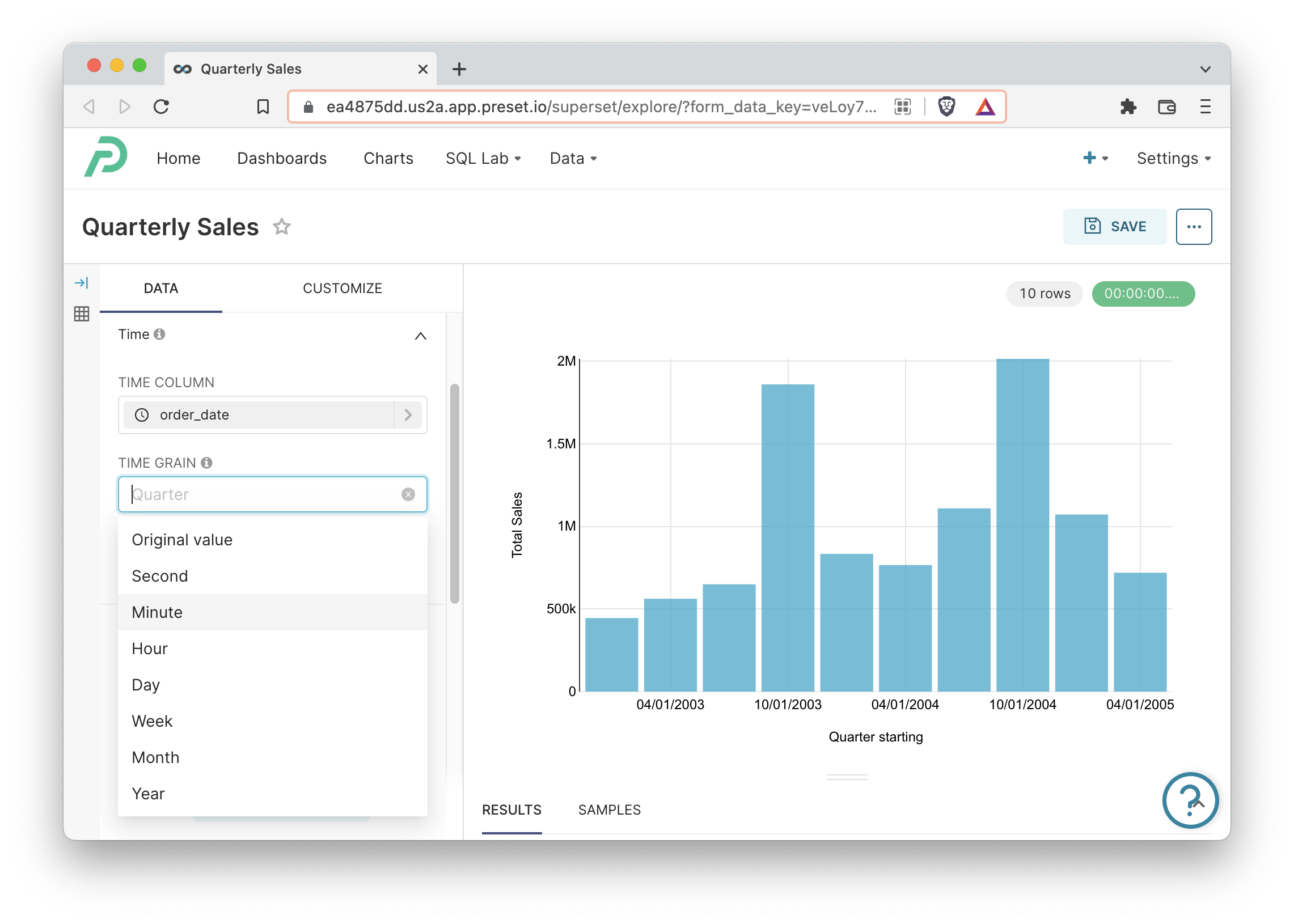 Time Grains Superset SQLAlchemy