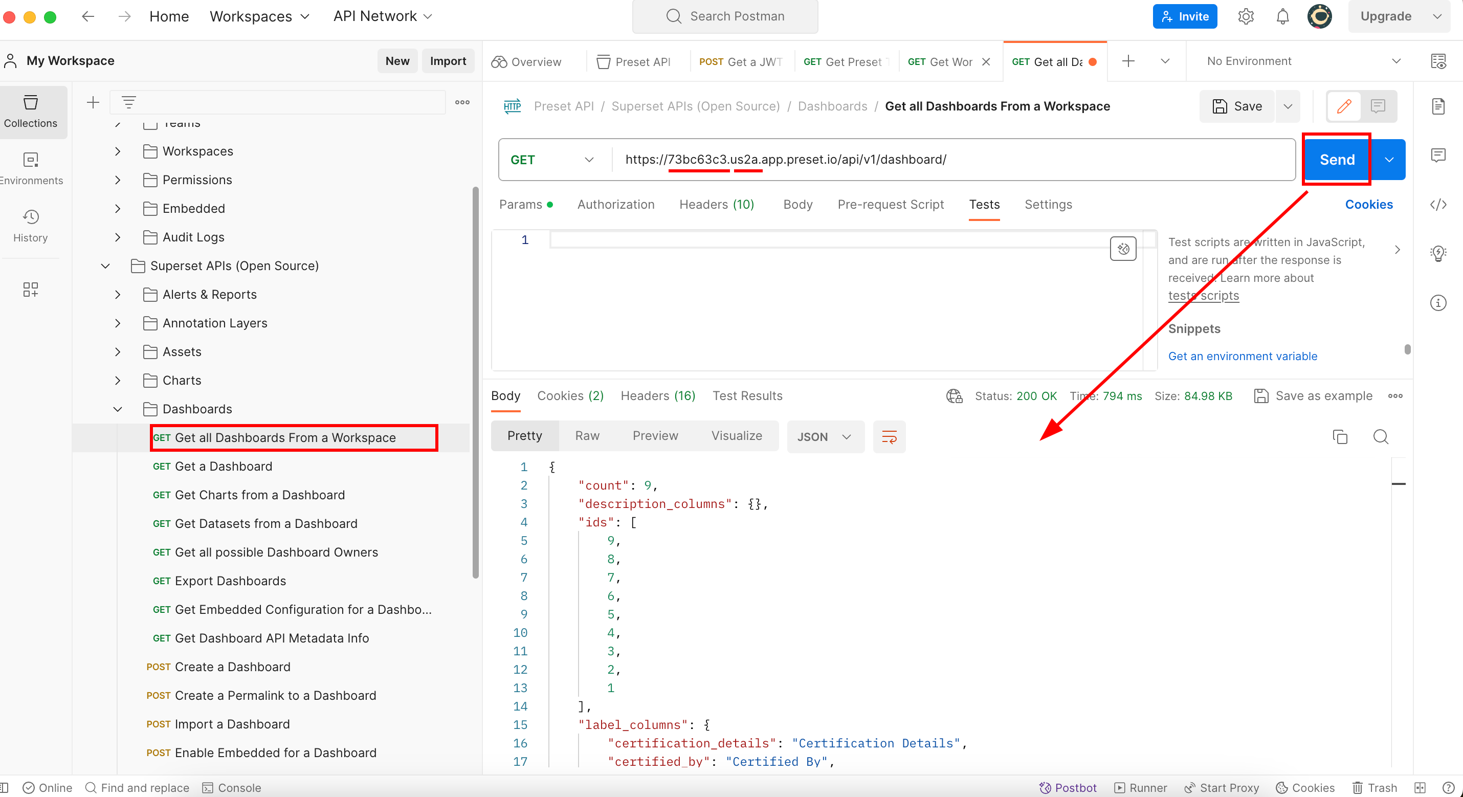 WorkspaceSlug and WorkspaceRegion attributes