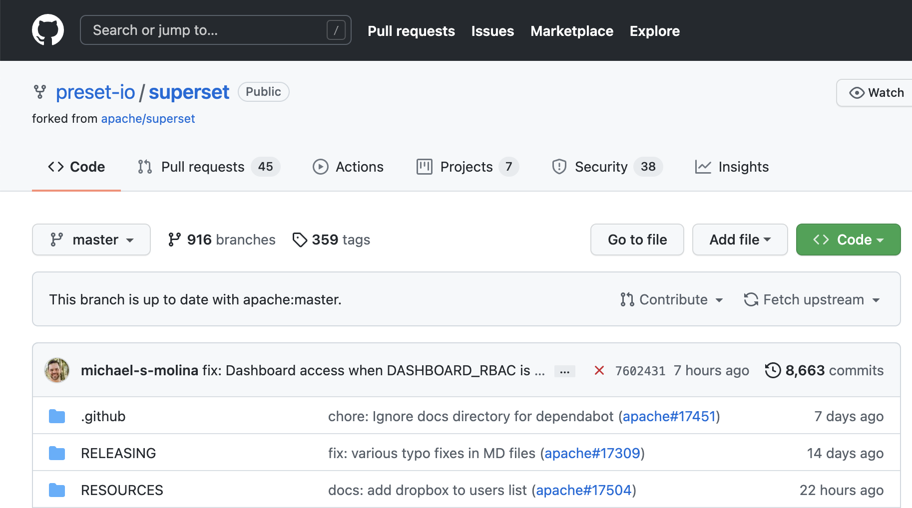 Preset Fork of Superset